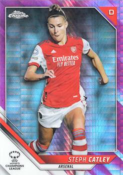 2021-22 Topps Chrome UEFA Women's Champions League - Pink Prism #67 Steph Catley Front