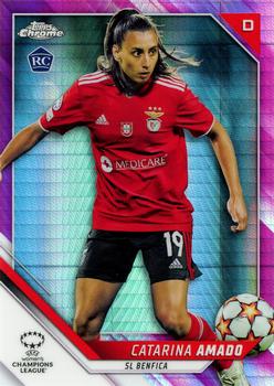 2021-22 Topps Chrome UEFA Women's Champions League - Pink Prism #73 Catarina Amado Front