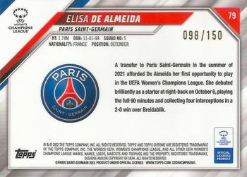 2021-22 Topps Chrome UEFA Women's Champions League - Pink Prism #79 Elisa De Almeida Back