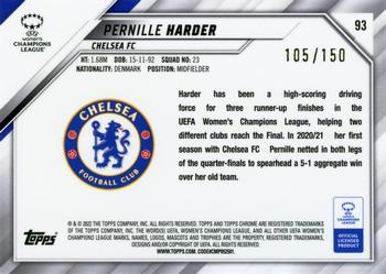 2021-22 Topps Chrome UEFA Women's Champions League - Pink Prism #93 Pernille Harder Back