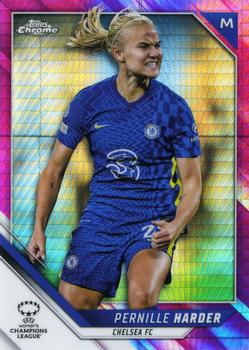 2021-22 Topps Chrome UEFA Women's Champions League - Pink Prism #93 Pernille Harder Front