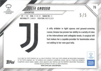 2021-22 Topps Chrome UEFA Women's Champions League - Red #76 Julia Grosso Back