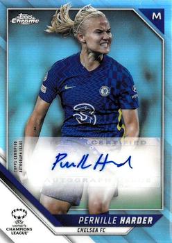 2021-22 Topps Chrome UEFA Women's Champions League - Chrome Autographs #BA-PH Pernille Harder Front