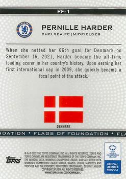 2021-22 Topps Chrome UEFA Women's Champions League - Flags of Foundation #FF-1 Pernille Harder Back