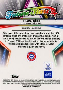 2021-22 Topps Chrome UEFA Women's Champions League - Future Stars #FS-4 Klara Bühl Back