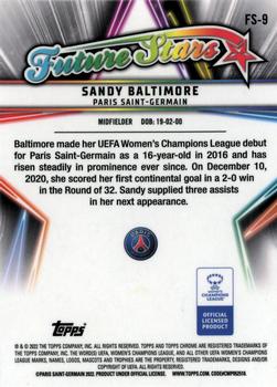 2021-22 Topps Chrome UEFA Women's Champions League - Future Stars #FS-9 Sandy Baltimore Back