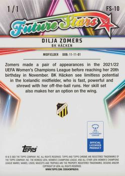 2021-22 Topps Chrome UEFA Women's Champions League - Future Stars SuperFractor #FS-10 Dilja Zomers Back