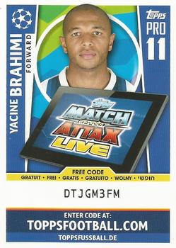 2017-18 Topps Match Attax UEFA Champions League - Pro 11 Codes #P13 Yacine Brahimi Front