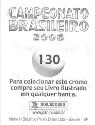 2006 Panini Campeonato Brasileiro Stickers #130 Jorge Mutt Back