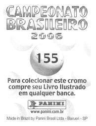 2006 Panini Campeonato Brasileiro Stickers #155 Mosqueteiro (Gremio) Back