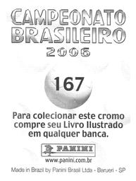 2006 Panini Campeonato Brasileiro Stickers #167 German Herrera Back