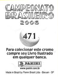 2006 Panini Campeonato Brasileiro Stickers #471 Team Photo (2 of 6) Back