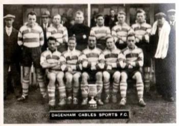 1936 Ardath Photocards Series F: Southern Football Teams #77 Dagenhan Cables Sports F.C. Front