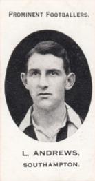 1913 Taddy & Co. Prominent Footballers Series 3 #NNO Leonard Andrews Front