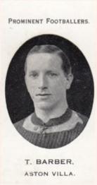 1913 Taddy & Co. Prominent Footballers Series 3 #NNO Tommy Barber Front