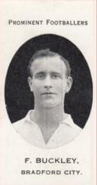 1913 Taddy & Co. Prominent Footballers Series 3 #NNO Frank Buckley Front