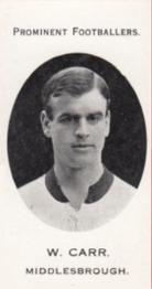 1913 Taddy & Co. Prominent Footballers Series 3 #NNO Willie Carr Front