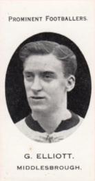 1913 Taddy & Co. Prominent Footballers Series 3 #NNO George Elliott Front