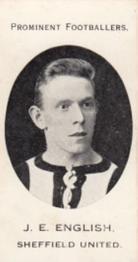 1913 Taddy & Co. Prominent Footballers Series 3 #NNO John English Front