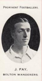 1913 Taddy & Co. Prominent Footballers Series 3 #NNO Jimmy Fay Front