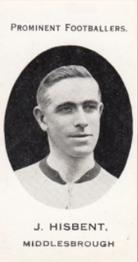 1913 Taddy & Co. Prominent Footballers Series 3 #NNO Joseph Hisbent Front