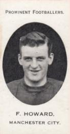 1913 Taddy & Co. Prominent Footballers Series 3 #NNO Fred Howard Front