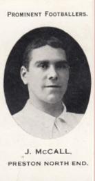 1913 Taddy & Co. Prominent Footballers Series 3 #NNO Joe McCall Front