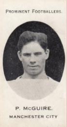 1913 Taddy & Co. Prominent Footballers Series 3 #NNO Patrick McGuire Front