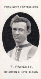 1913 Taddy & Co. Prominent Footballers Series 3 #NNO Frank Parlett Front