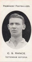 1913 Taddy & Co. Prominent Footballers Series 3 #NNO Charlie Rance Front