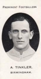 1913 Taddy & Co. Prominent Footballers Series 3 #NNO Alf Tinkler Front