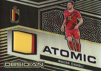 2021-22 Panini Obsidian - Atomic Material Electric Etch Yellow #AM-NC Nacer Chadli Front