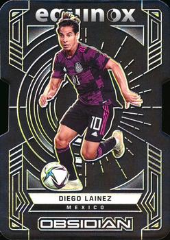 2021-22 Panini Obsidian - Equinox Electric Etch Yellow #2 Diego Lainez Front