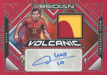 2021-22 Panini Obsidian - Volcanic Material Signatures Electric Etch Red Flood #VM-MOY Mikel Oyarzabal Front