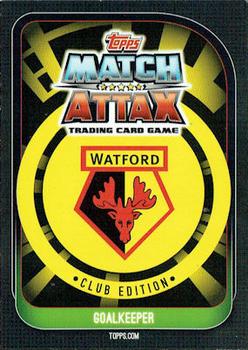 2020 Topps Match Attax Watford Club Edition #1 Ben Foster Back