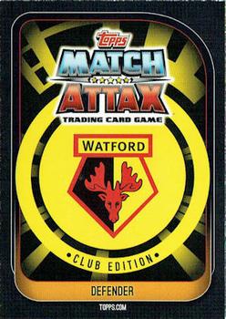 2020 Topps Match Attax Watford Club Edition #3 José Holebas Back