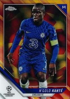 2021-22 Topps Chrome UEFA Champions League - Red & Gold Starball Refractor #173 N'Golo Kanté Front