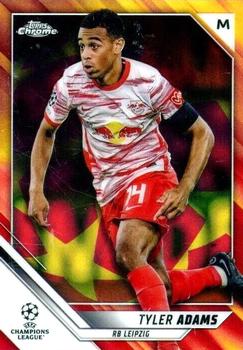 2021-22 Topps Chrome UEFA Champions League - Red & Gold Starball Refractor #186 Tyler Adams Front