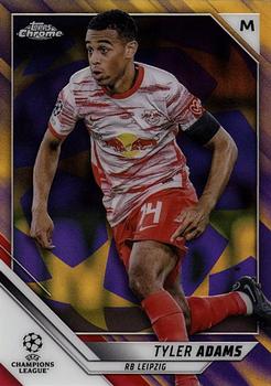 2021-22 Topps Chrome UEFA Champions League - Purple & Gold Starball Refractor #186 Tyler Adams Front