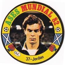 1982 Reyauca Ases Mundiales #37 Joe Jordan Front