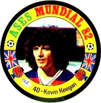 1982 Reyauca Ases Mundiales #40 Kevin Keegan Front