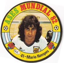 1982 Reyauca Ases Mundiales #41 Mario Kempes Front