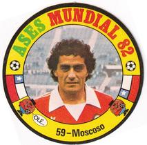 1982 Reyauca Ases Mundiales #59 Gustavo Moscoso Front