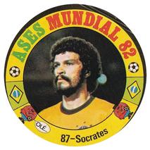 1982 Reyauca Ases Mundiales #87 Sócrates Front