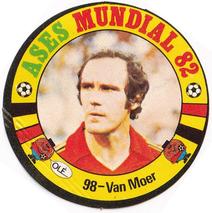 1982 Reyauca Ases Mundiales #98 Wilfried Van Moer Front
