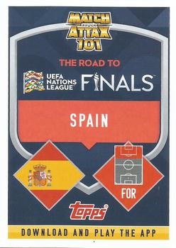 2022-23 Topps Match Attax 101 Road to UEFA Nations League Finals - International Star #IS4 Pablo Sarabia Back
