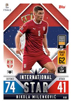 2022-23 Topps Match Attax 101 Road to UEFA Nations League Finals - International Star #IS63 Nikola Milenkovic Front