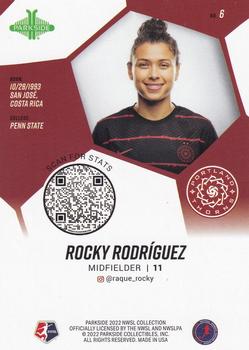 2022 Parkside NWSL #6 Rocky Rodriguez Back