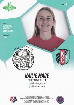 2022 Parkside NWSL #21 Hailie Mace Back