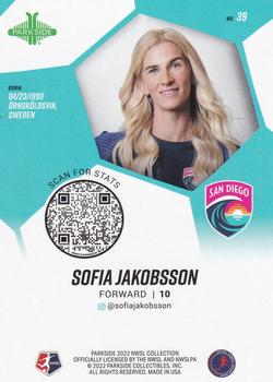 2022 Parkside NWSL #39 Sofia Jakobsson Back